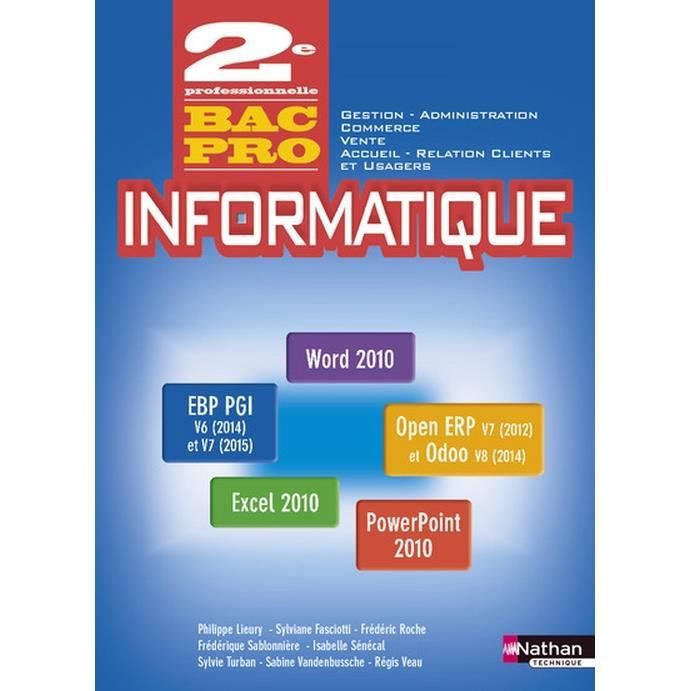 Informatique Office 2010 Pgi 2eme Bac Pro Commercegestion Administration Vente Arcu Eleve 2016 Achat Vente Livre Parution Pas Cher Soldes Sur Cdiscount Des Le 20 Janvier Cdiscount
