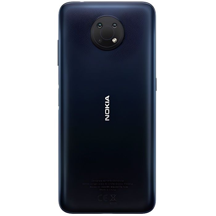 Smartphone Nokia G10 - Double SIM - 4G - RAM 3 Go - 32 Go - 3 caméras arrière 13 MP, 2 MP, 2 MP - Bleu nuit