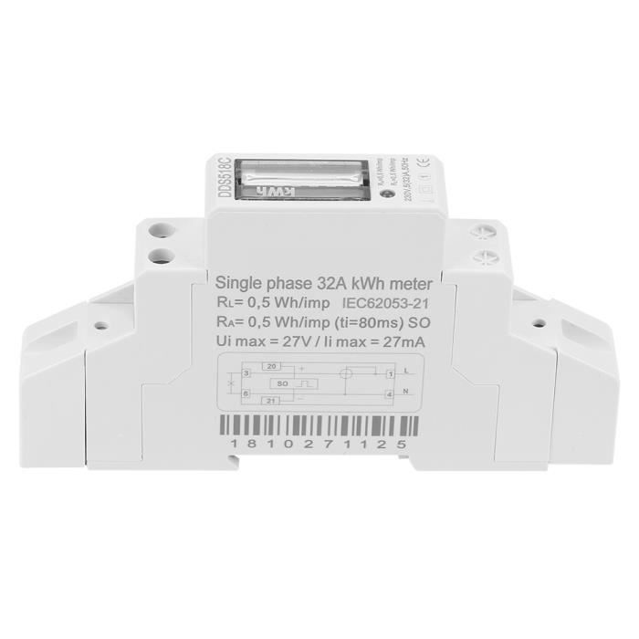 Legrand Compteur d'énergie Conto D1 1F 32A 230V Imp CE11165A2