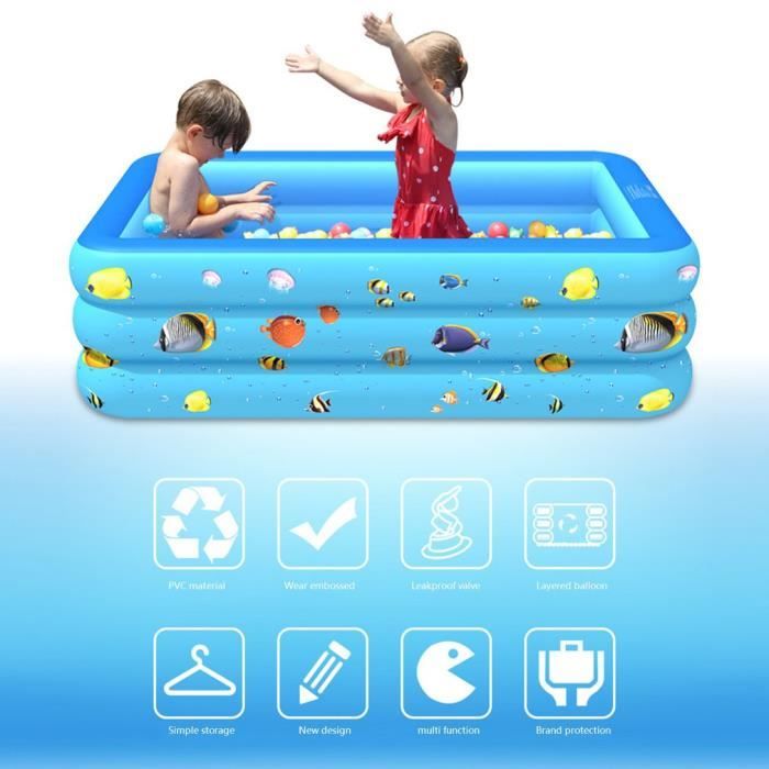 Piscine gonflable, piscine hors sol durable et épaisse, pataugeoire