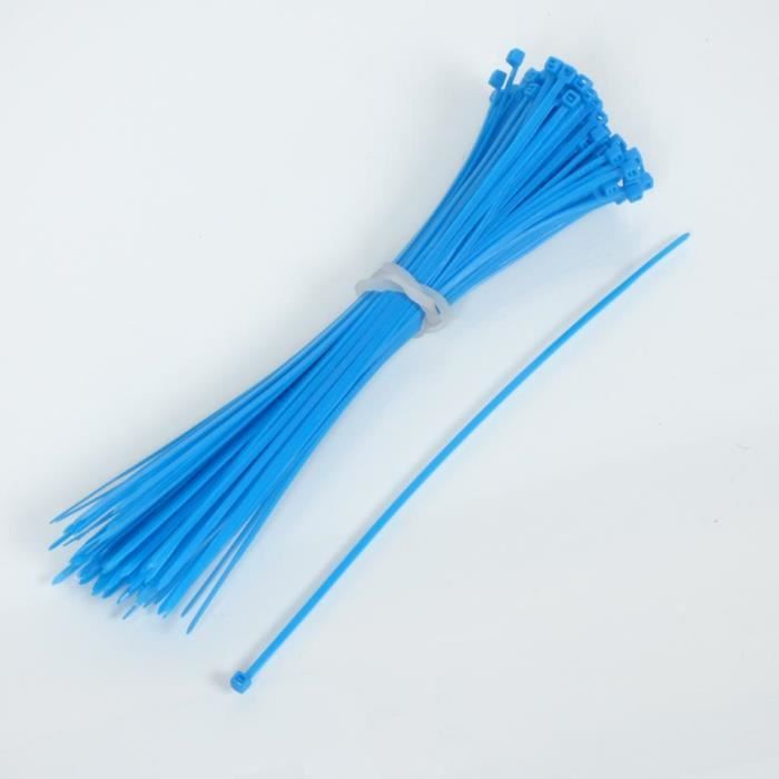 100 Colliers De Serrage Nylon Rose Fluo 2,5x200 Mm - Pour Auto, Moto, Quad