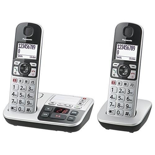 Panasonic KX TGE522GS silber schwarz
