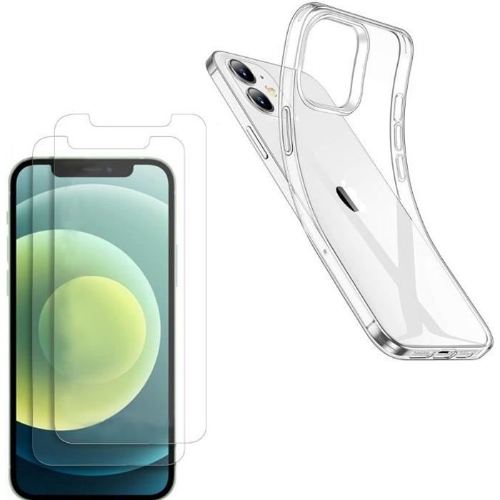 Compatible Apple iPhone XR] Coque Silicone Transparent + Verre Trempé Film Protection  Ecran [Phonillico®] - Cdiscount Téléphonie