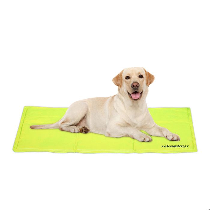 Comparer les prix de Relaxdays Tapis rafraîchissant pour chien, 60 x 100 cm, matelas auto-rafraichissant, gel, pour vos animaux, vert