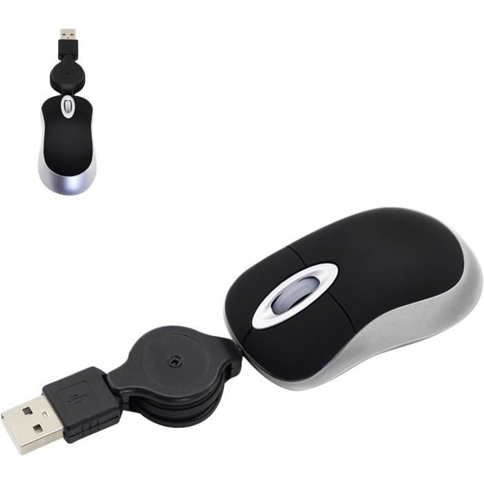 Mini Souris Souris Filaire Avec R tractable C ble Usb Souris D mini-souris-souris-filaire-avec-r-tractable-c-ble-usb-souris-d