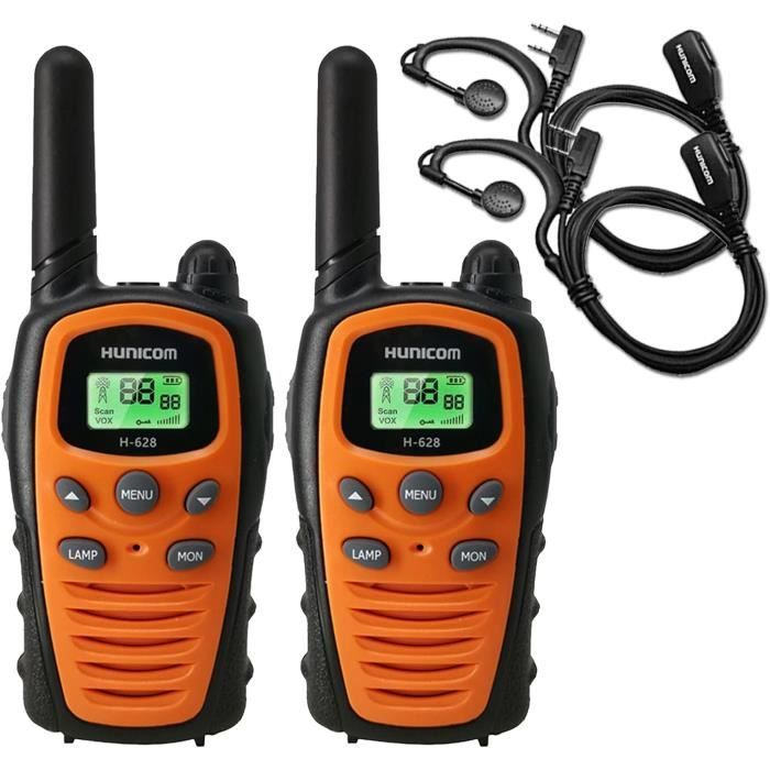 Talkie Walkie, 16 Canaux 2-Way Radio Longue Portée Rechargeable pour