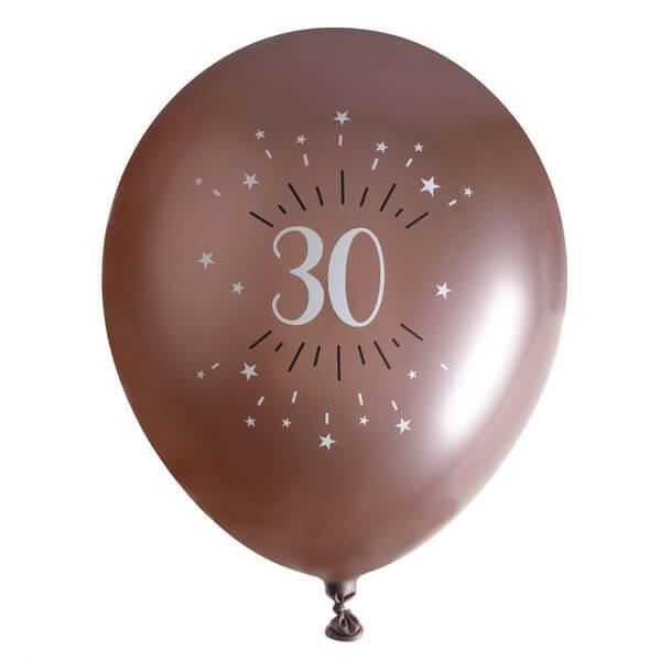 Ballon Rose Gold, Ballon Anniversaire，60 Pièces Contient 30 Ballons en Or  Rose et 30 Ballons de confettis et 2 Bandes - Cdiscount Maison