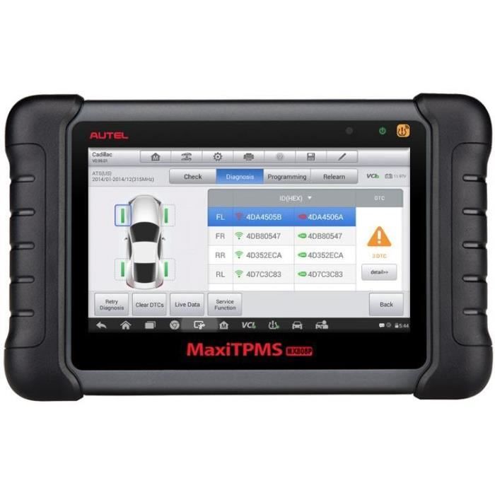 AUTEL MaxiCheck MX808TS lecture et effacement codes DTC