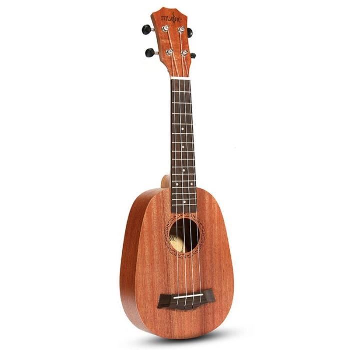 21 pouces acajou ukulélé 4 cordes démarreur petit instrument de guitare hawaïenne cadeau pour enfants enfants