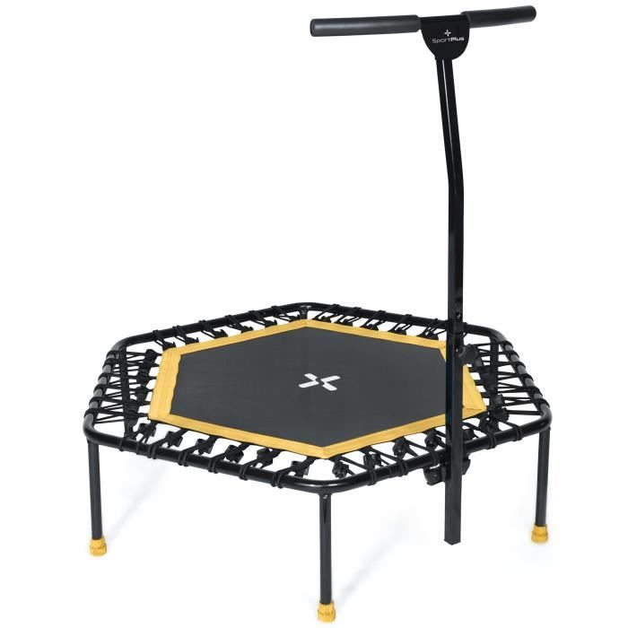 Trampoline Enfant Pliable HEKA - Rouge - Diamètre 92cm - Poignées