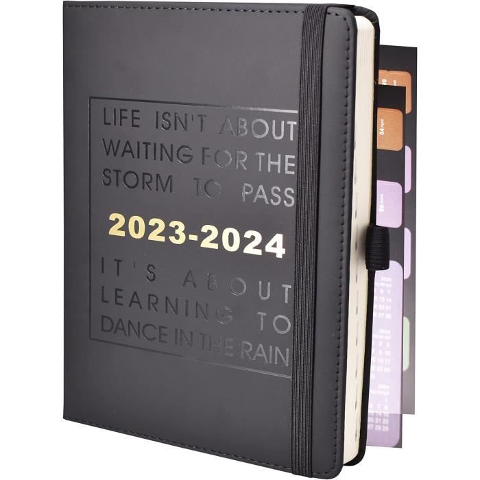 Agenda 2023 2024 Semainier 21x14,5cm-1 Semaine sur 6 Pages