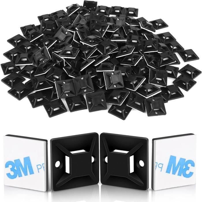 50pcs Porte-Attache de Câble Support de Fil Base pour Norme Européenne