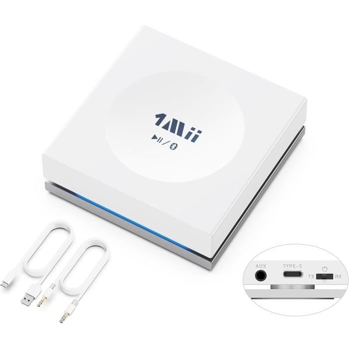 1Mii Émetteur/Récepteur Audio Sans Fil | 2.4Ghz 100m Portée | Latence <20ms | Pour TV/PC Vers Enceintes/Ampli