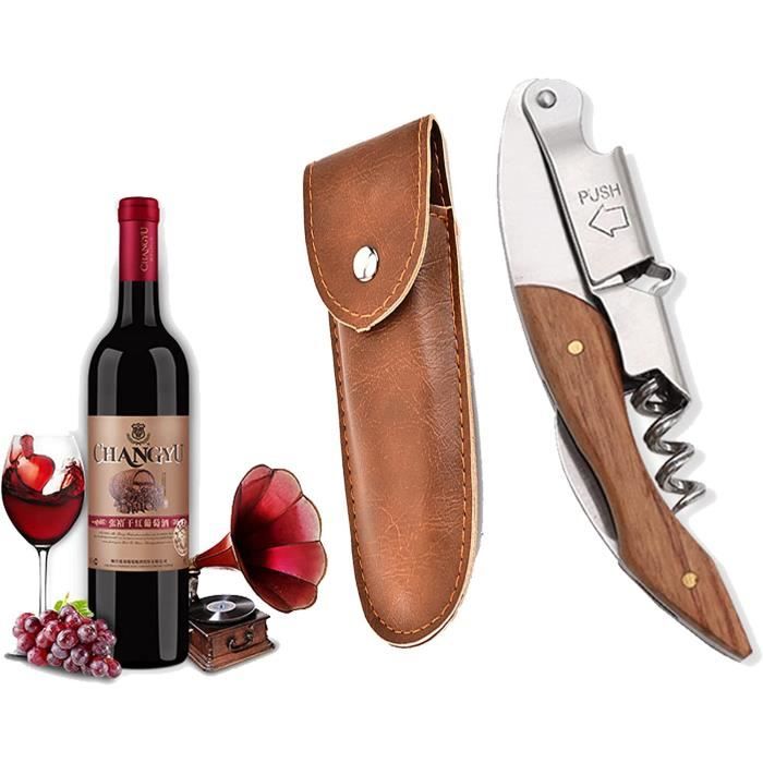 Tire Bouchon Électrique 4 En 1 Ouvre Bouteille Automatique Avec Coupe-Capsule Verseur De Vin Et Bouchon De Vin Noir - La Cave