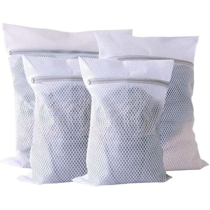 Filets à Linge Réutilisables - Lot De 5 Sacs De Lavage 30x40 Cm Pour Machine - Protège Sous-vêtements, Lingerie, Chaussettes - Anti-déformation