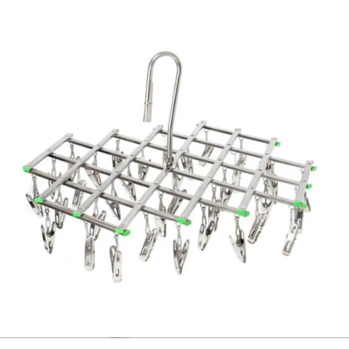 100 Pinces à Linge En Acier Inoxydable - 6 Cm, Antirouille, Poignée Forte, Neuves