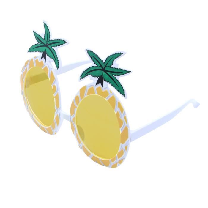 PRETYZOOM Lunettes de Soleil de fête Tropicale Mignon en Forme de Fraise Lunettes de Vue Funny Fruits Lunettes Accessoires pour Hawaii Luau Anniversaire de Mariage Summer Beach