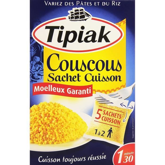 Tipiak Couscous 5 Sachets Cuisson 500 G Achat Vente Semoule