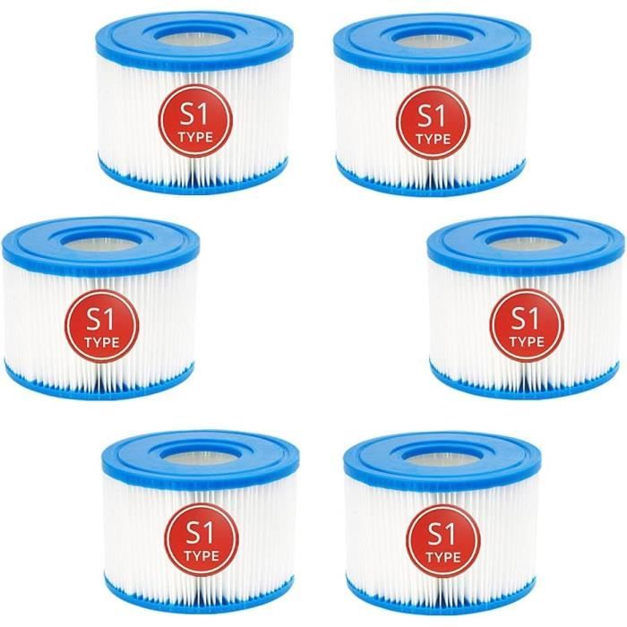 Filtri Ricambio Intex Tipo S1 - Confezione Da 6 Per Piscine E Spa
