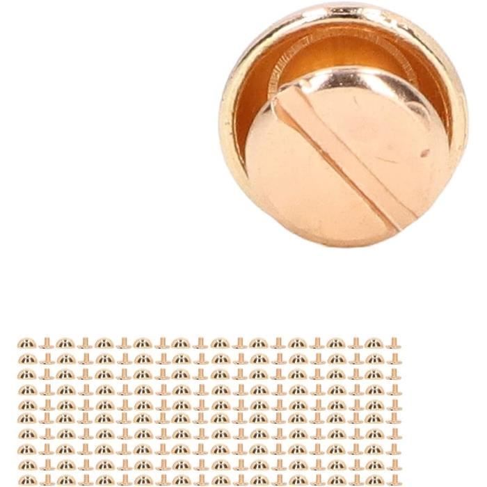 100 Attaches Métalliques Pour Reliure De Documents - Lot De Fixations Acier Pour Classeur Et Chemises