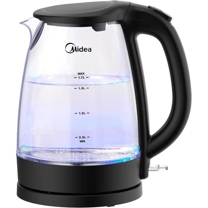 Bouilloire électrique Fourward 1.8L 2300W - En Verre Avec LED Bleue, Sécurité Intégrée