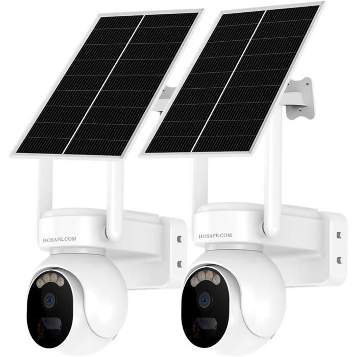 Reobiux 2.5K Camera Surveillance WiFi Exterieure Sans Fil,avec Double