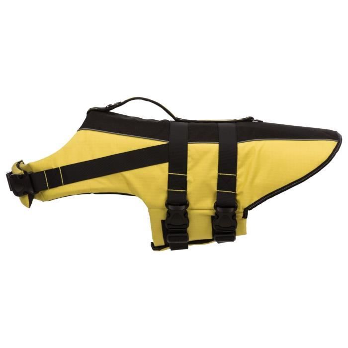 TRIXIE Gilet de sauvetage - S: 35 cm - Jaune et noir - Pour chien