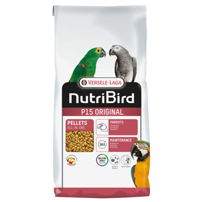 Comparer les prix de Granulés Extrudés Pour Perroquet Monocouleur Nutribird P15 Original 3kg - Versele Laga