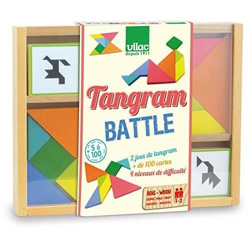 Vilac - 6061 - Jeu De Plateau - Tangram Battle 6061