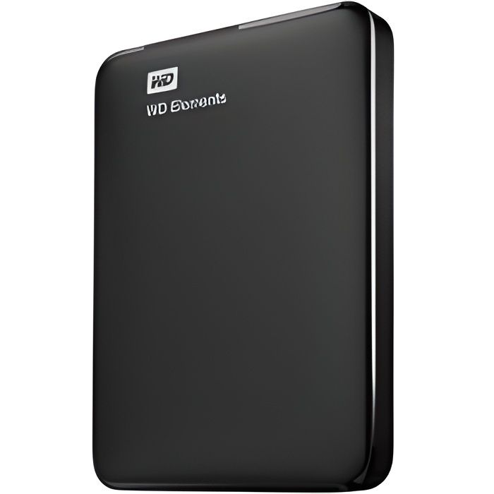 Disque dur externe portable - WESTERN DIGITAL - Elements - 2 To - USB 3.0 - Noir