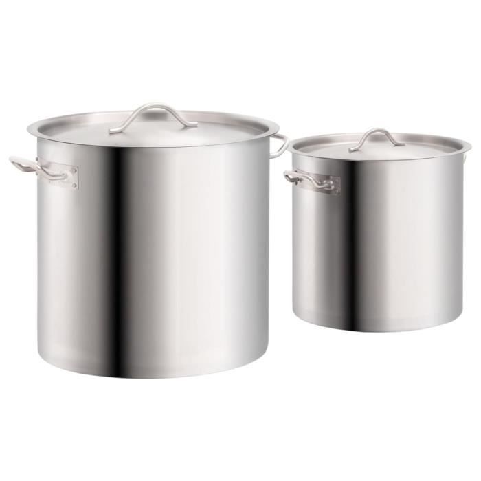Ehskzjh Casserole En Acier Inoxydable Avec Couvercle En Verre, Diamètre