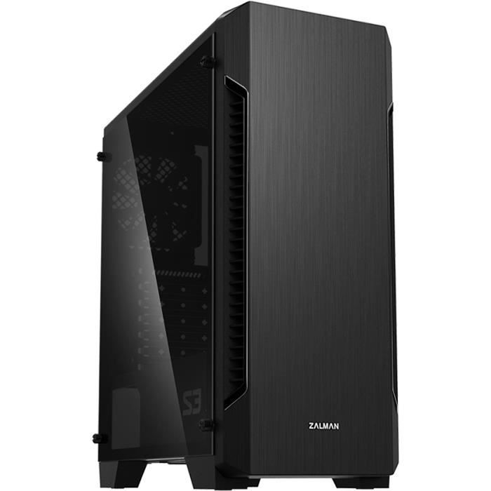 Boitier PC Moyen Tour ATX Zalman S3 TG avec panneau vitré - vue 3
