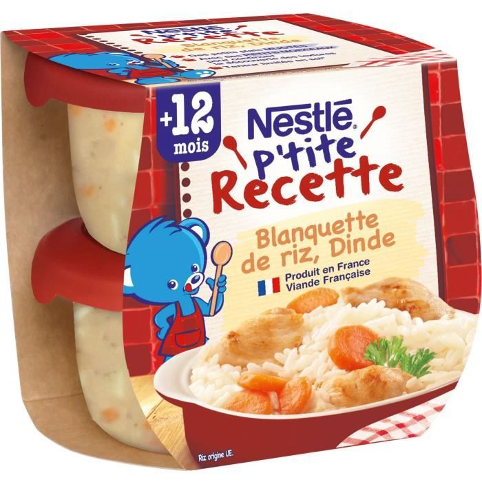 Nestle P Tite Recette Blanquette De Riz Dinde 2x0 G Des 12 Mois Achat Vente Plats Cuisines Nestle P Tite Recette Blanquette De Riz Dinde 2x0 G Des