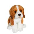 Gipsy Toys - Chiens Réalistes Assis - Beagle - 25 cm -  Marron, Blanc & Noir-1