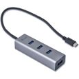 i-tec - USB-C Métal 4-Port USB HUB-1