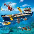LEGO® City 60266 Le bateau d’exploration océanique, Jouet qui Flotte, Ensemble sous-marin avec Animaux pour Enfants 7 ans-1