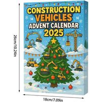 Calendrier De L'Avent Tracteur 2025 - 24 Jours Compte à Rebours Noël Véhicules Chantier - 9