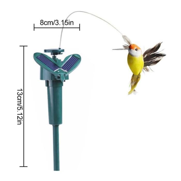 2 Pieces Colibri Solaire - 13*8*8 Cm Solaration Colibri Flottant En ABS ...