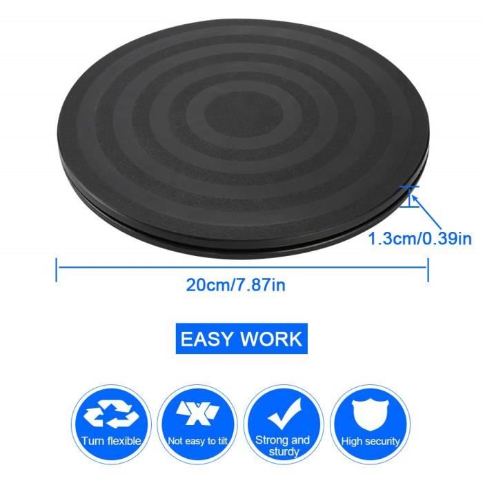 2 Plateaux Tournants 360° 15cm - Support à Billes Acier Pour TV, Décoration, Artisanat | Rotation Fluide