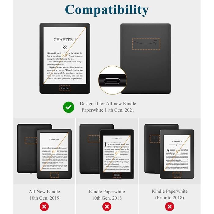 Coque Liseuse Compatible Avec 6,8 Pouces Kindle Paperwhite 11E Gén (Modèle  2021), Étui Pliable Pour Kindle Paperwhite Édition[u860] - Cdiscount  Informatique