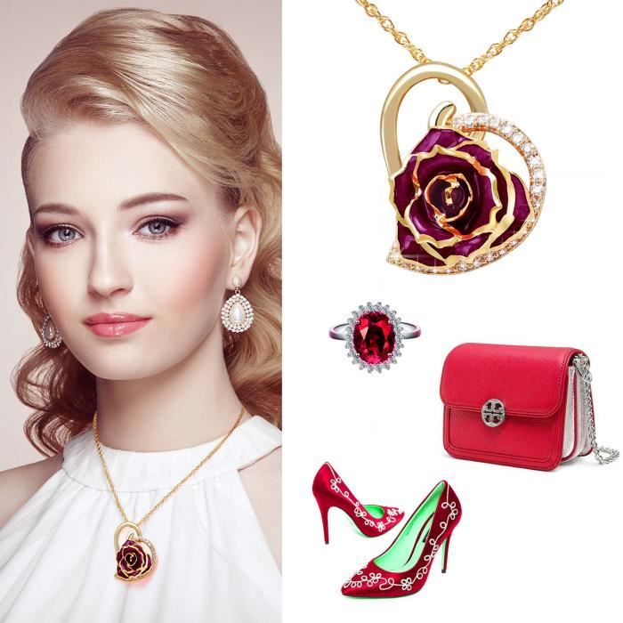Zjchao rose necklace 2025