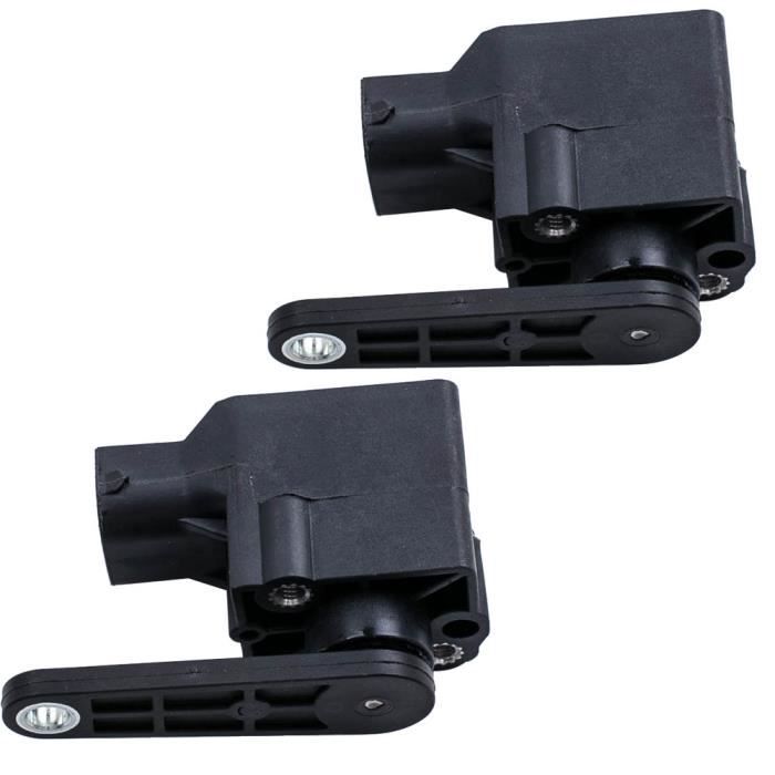LICHENGTAI Lot De 2 Capteurs De Niveau De Hauteur De Phares – Compatible BMW E46, E39, E60, E61, E38, E83, E53 – Réf. 37140150957 / 37141093698