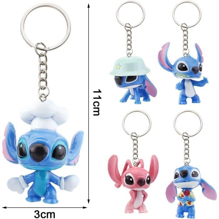 Porte-clés de voiture personnage d'anime Lilo et Stitch expérience
