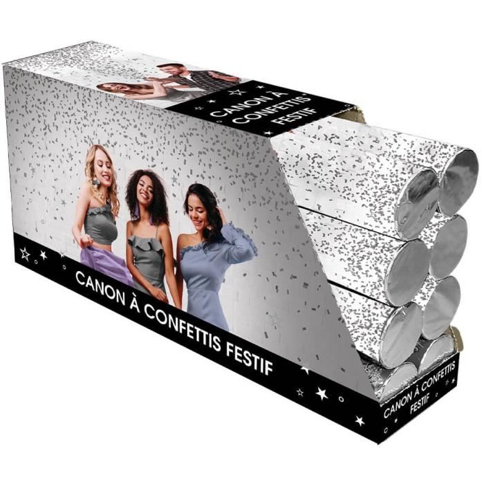 Canon Confettis - Confetti Noel - Cotillons Nouvel An, Argent - Cdiscount  Beaux-Arts et Loisirs créatifs