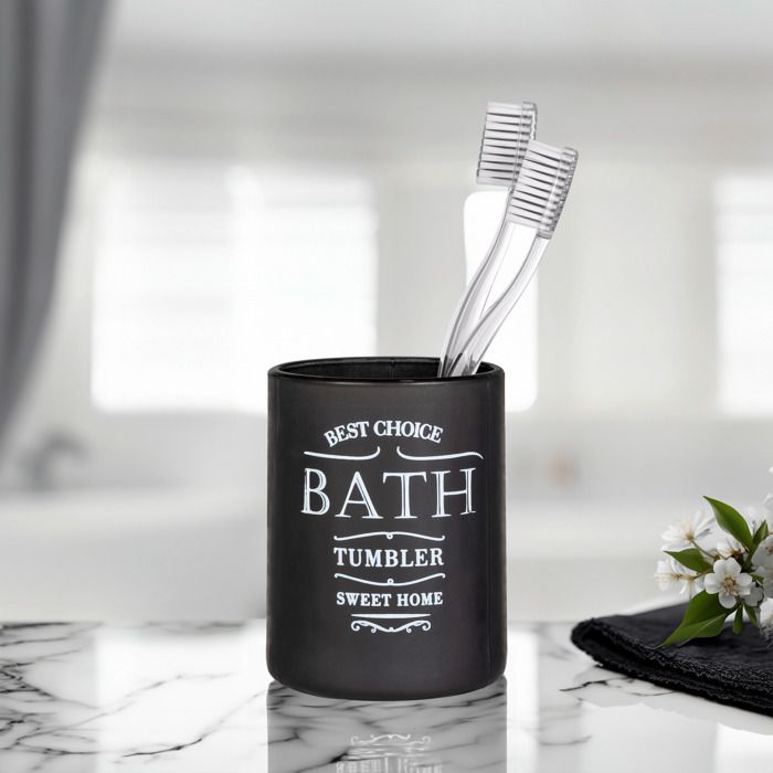 WENKO Gobelet Home Crème - Porte-Brosse à Dents Vintage En Acier Pour Salle De Bain