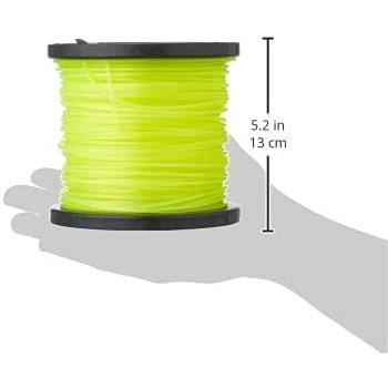 Fil Débroussailleuse Nylon Rond 2,4mm X 100m - Jaune - Haute Résistance Pour Tondeuse Et Débroussaillage
