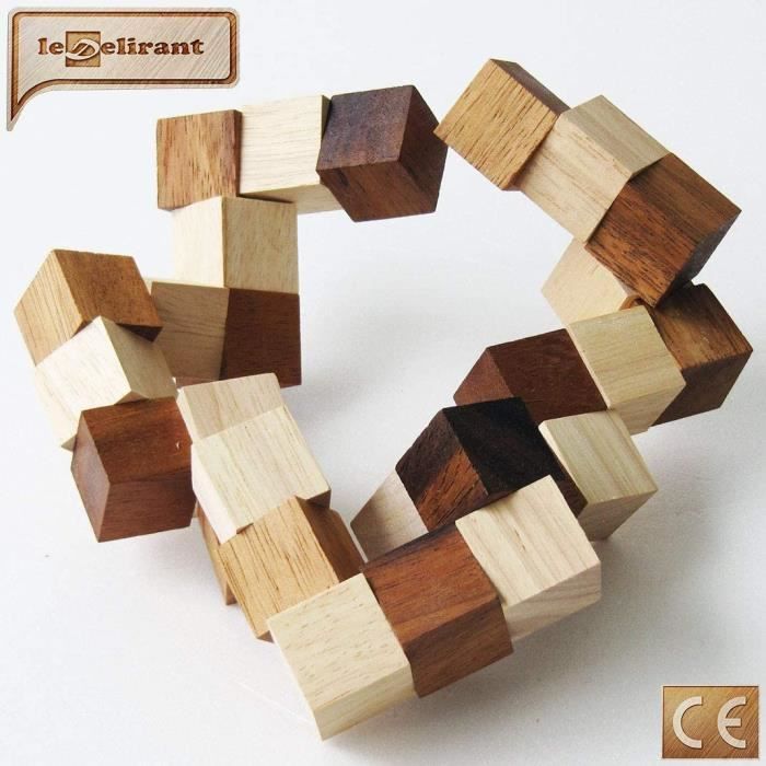Puzzle en bois DIABOLICUBE 3x3 - LEDELIRANT - Casse-tête pour adulte -  Difficulté 3-6 - Cdiscount Jeux - Jouets