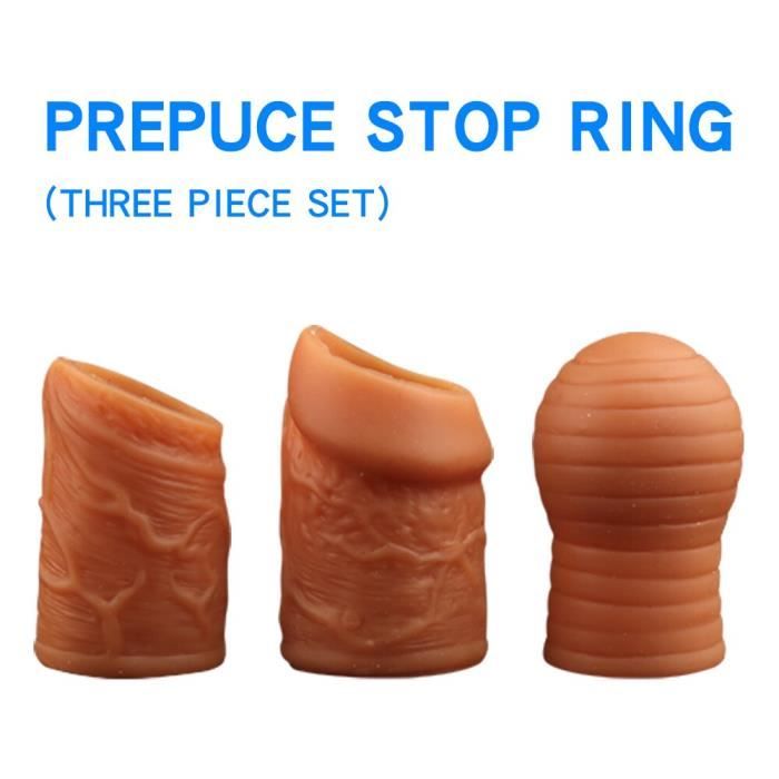 Cockring,Prépuce Correction pénis manchon pour hommes retarder  l'éjaculation vis forme pénis anneau coq anneau jouets - Type 1 PCs