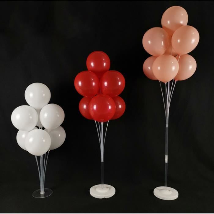 stand ballon 100cm - Support de colonne de ballons lumineux LED, 1  ensemble, présentoir de Table flottant, dé