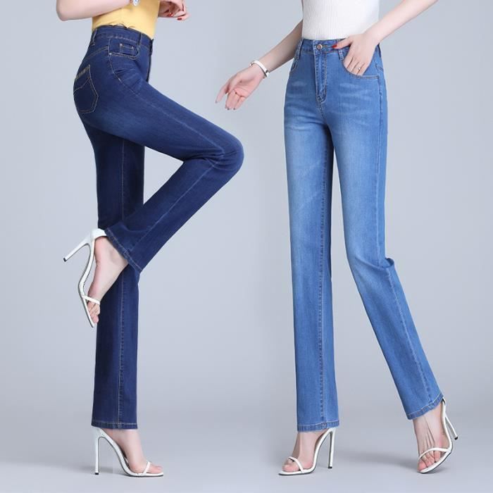 Jeans Femme Taille Haute Slim : Confort Et Style Pour Toutes Les Occasions ! - 4